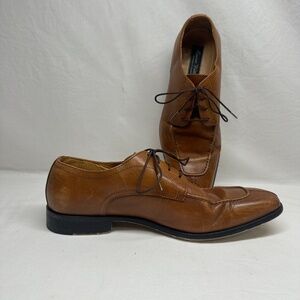 Marco Vittorio Dress Shoes Mens Size 9 Brown Italian Leather Lace Up Oxford